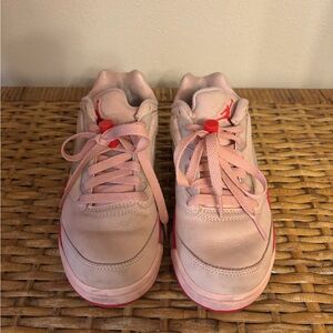 Jordan Women's Sneakers in light Pink and and dark pink